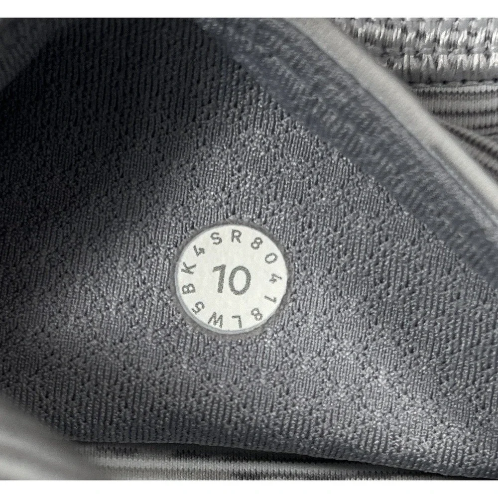 Lululemon Wunder Under Mesh High Rise Tight Leggings 10 Gray W5BK4S